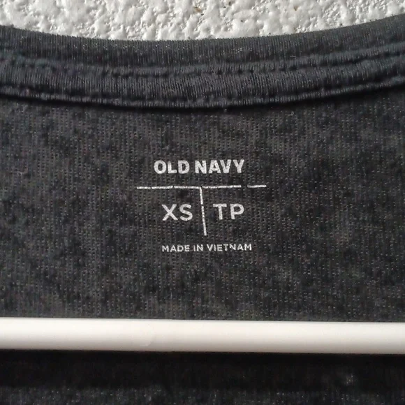 Old Navy Black Floral Embroidered Tank Top,  Ladies Size X-Small - Picture 4 of 5